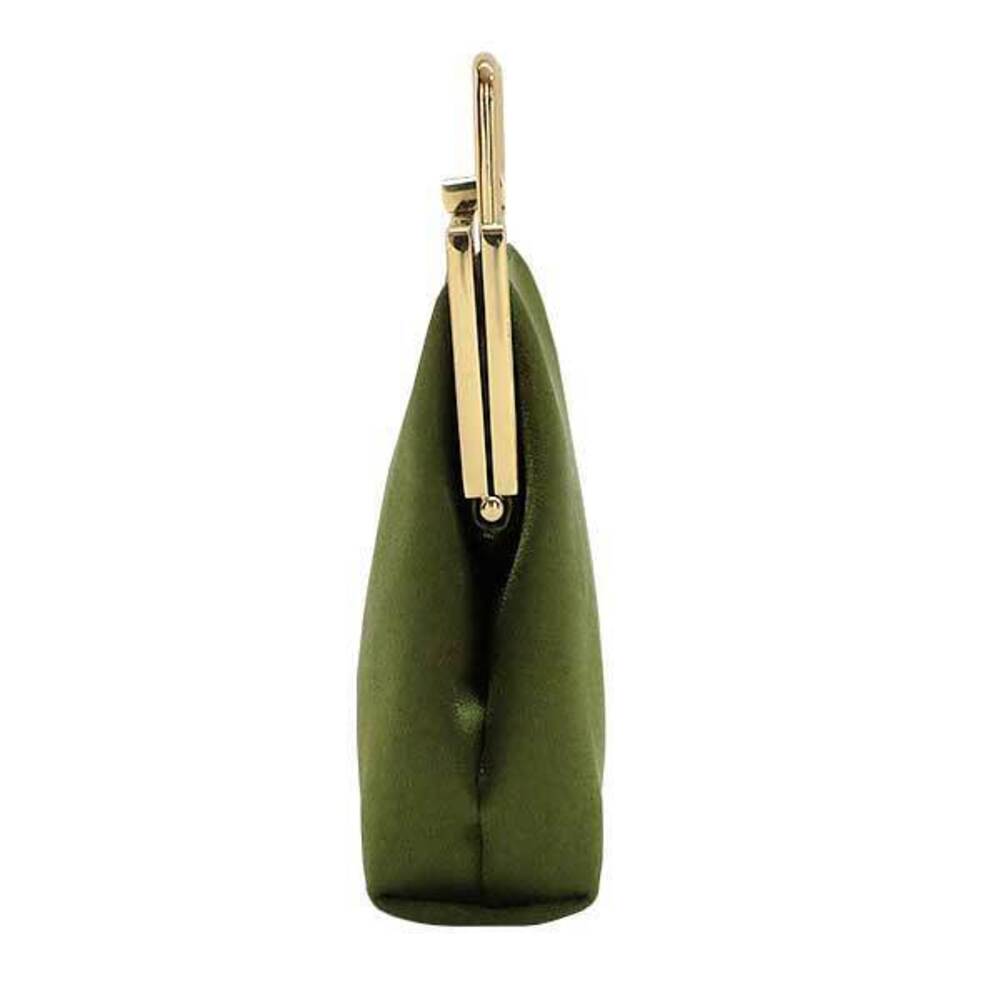 Gucci Satin Clasp Bag Green Clutch - Picture 3 of 9